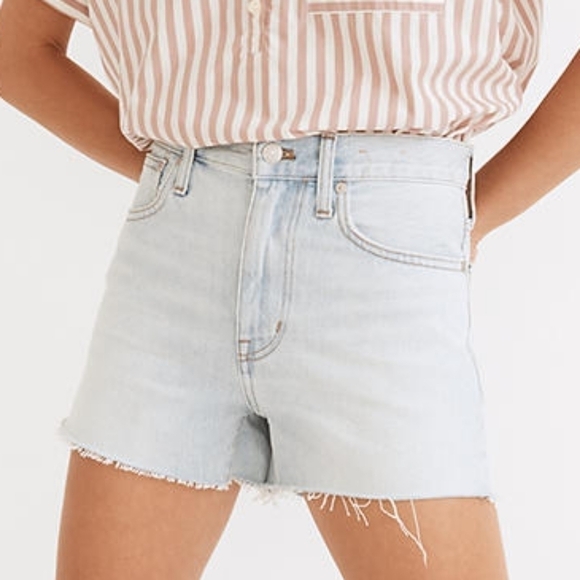 NWT Madewell Relaxed Denim Shorts in Essen Wash $78 - Picture 1 of 13
